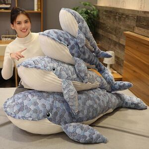 SPIEZ (90cm, One size) 50-110cm Giant Size Whale Plush Toy Blue Sea Animals Stuffed To SPIEZ (90cm, One size) 50-110cm Giant Size Whale Plush Toy Blue Sea Animals Stuffed To