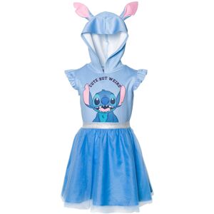 Disney Lilo & Stitch Little Girls Mesh Cosplay Short Sleeve Dress Blue 4 Disney Lilo & Stitch Little Girls Mesh Cosplay Short Sleeve Dress Blue 4