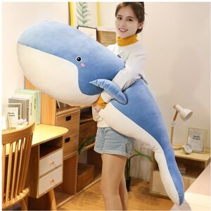 Unbranded (Blue, 80cm) Whale Plush Mollusk Toy Marine Animal Stuffed Doll Home Decoration Unbranded (Blue, 80cm) Whale Plush Mollusk Toy Marine Animal Stuffed Doll Home Decoration
