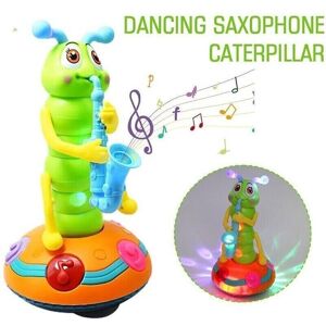 SRJ STAR Dancing Saxophone Caterpillar Toy, Battery Powered Baby Sensory Musical SRJ STAR Dancing Saxophone Caterpillar Toy, Battery Powered Baby Sensory Musical