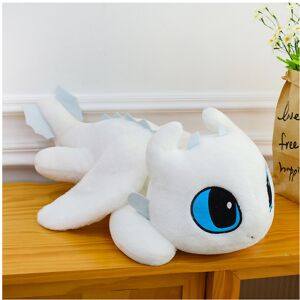 Unbranded (White , 60cm) Train To How Your Dragon Toothless Plush Toy Stuffed Doll Kids De Unbranded (White , 60cm) Train To How Your Dragon Toothless Plush Toy Stuffed Doll Kids De