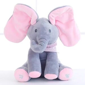 Deyaah Peek-a-boo Elephant Plush Toy Singing Stuffed Doll Gift 30cm Deyaah Peek-a-boo Elephant Plush Toy Singing Stuffed Doll Gift 30cm