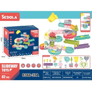 Unbranded (Blue Slide Set 62pcs) Toy Children Bathroom Assembly Track Ball Bearing Duck Sl Unbranded (Blue Slide Set 62pcs) Toy Children Bathroom Assembly Track Ball Bearing Duck Sl