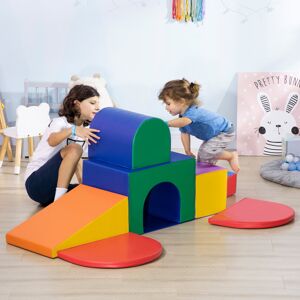 HOMCOM 7-Piece Foam Soft Play Set for Toddlers - Indoor Climber Blocks, 60kg Loa HOMCOM 7-Piece Foam Soft Play Set for Toddlers - Indoor Climber Blocks, 60kg Loa