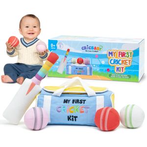 CRICBABY My First Cricket Kit Cotton Soft Plush Toy Gift Baby and Infant 0-2 CRICBABY My First Cricket Kit Cotton Soft Plush Toy Gift Baby and Infant 0-2