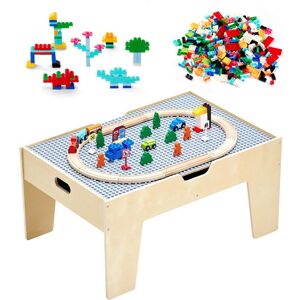 VEVOR Multi-Purpose Activity Play Table with Bricks & Train Set - Kids 3+ VEVOR Multi-Purpose Activity Play Table with Bricks & Train Set - Kids 3+