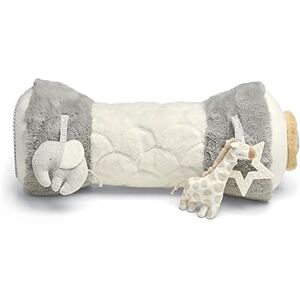 Mamas & Papas Tummy Time Roll, Interactive Soft Baby Pillow with Integrated Ratt Mamas & Papas Tummy Time Roll, Interactive Soft Baby Pillow with Integrated Ratt