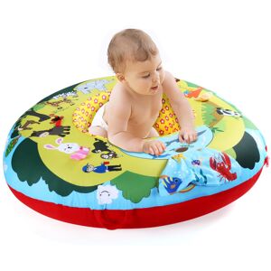 Cemirk Inflatable Baby Play Mat - Zoo Theme, Sit Me Up Baby Seat, and Interactiv Cemirk Inflatable Baby Play Mat - Zoo Theme, Sit Me Up Baby Seat, and Interactiv