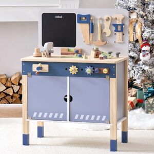RB-WGJ10 ROBUD Large Wooden Toy Workbench - Pretend Play Tool Bench for Kids, Cr RB-WGJ10 ROBUD Large Wooden Toy Workbench - Pretend Play Tool Bench for Kids, Cr