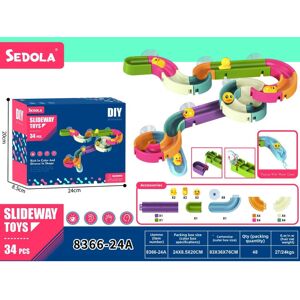 Unbranded (Blue Slide Set 34pcs) Toy Bathroom Children Assembly Track Ball Bearing Duck Sl Unbranded (Blue Slide Set 34pcs) Toy Bathroom Children Assembly Track Ball Bearing Duck Sl