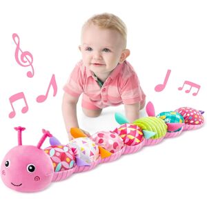 Unbranded (pink) Green Musical Caterpillar Baby Toy, Infant Stuffed Animal with Crinkle & Unbranded (pink) Green Musical Caterpillar Baby Toy, Infant Stuffed Animal with Crinkle &