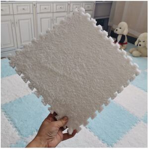 Unbranded 20 Pcs Interlocking Carpet Tiles 12x12 Inch White Plush Foam Floor Mats Square P Unbranded 20 Pcs Interlocking Carpet Tiles 12x12 Inch White Plush Foam Floor Mats Square P