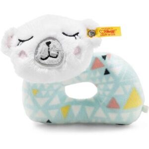 Steiff Iggy Polar Bear Grip Toy With Rattle, White/Multicoloured - Plush Soft Toy Steiff Iggy Polar Bear Grip Toy With Rattle, White/Multicoloured - Plush Soft Toy