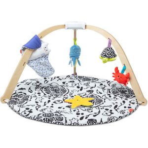 Melissa & Doug Ocean Easy-Fold Wooden Play Gym for Infants Reversible Mat 5 Soft Melissa & Doug Ocean Easy-Fold Wooden Play Gym for Infants Reversible Mat 5 Soft