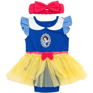 Disney Princess Snow White Newborn Baby Girls Cosplay Bodysuit with Skirt Overla Disney Princess Snow White Newborn Baby Girls Cosplay Bodysuit with Skirt Overla