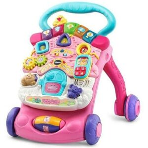 VTech First Steps Baby Walker Push Along Walker Baby Toy with Shapes, Sounds, VTech First Steps Baby Walker Push Along Walker Baby Toy with Shapes, Sounds,
