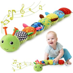 Unbranded Baby Sensory Toys Musical Caterpillar Plush with Rattle Crinkle Teether for Newb Unbranded Baby Sensory Toys Musical Caterpillar Plush with Rattle Crinkle Teether for Newb