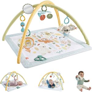 Fisher-Price Baby Playmat Simply Senses Newborn Gym with Mobile & Sensory Activi Fisher-Price Baby Playmat Simply Senses Newborn Gym with Mobile & Sensory Activi
