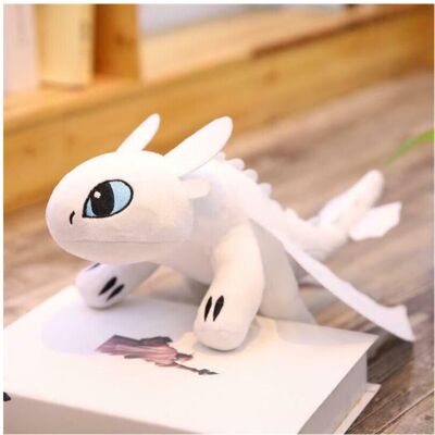 Unbranded (White, 65cm/25.6inch) How to Train Your Dragon Toothless Night Fury Stuffed Plu Unbranded (White, 65cm/25.6inch) How to Train Your Dragon Toothless Night Fury Stuffed Plu