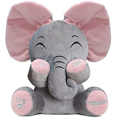 Tihoho Peek A Boo Elephant Animated Talking Singing Elephant Plush Huggable Toy Baby An Tihoho Peek A Boo Elephant Animated Talking Singing Elephant Plush Huggable Toy Baby An