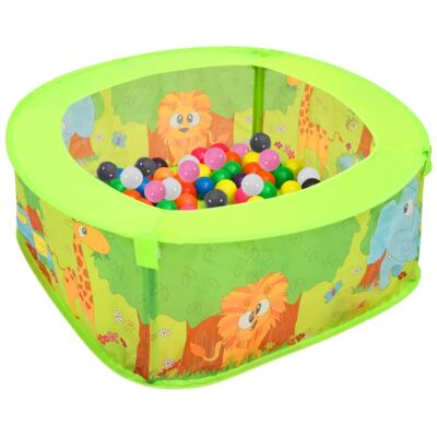 vidaXL Ball Pool with 300 Balls - Kids Play Toy 75x75x32 cm vidaXL Ball Pool with 300 Balls - Kids Play Toy 75x75x32 cm