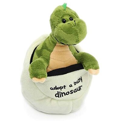 CAROUSEL Adopt a Dinosaur In An Egg Plush Soft Toy Baby (Green Apatosaurus) CAROUSEL Adopt a Dinosaur In An Egg Plush Soft Toy Baby (Green Apatosaurus)