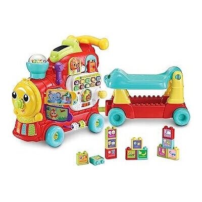 VTech Baby 4-in-1 Alphabet Train, Baby Walker with Lights, Sounds and Songs, Edu VTech Baby 4-in-1 Alphabet Train, Baby Walker with Lights, Sounds and Songs, Edu