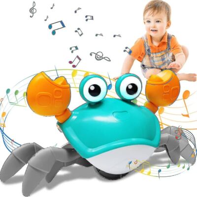 Unbranded Huamade Heytea Crawling Crab Baby Toy - Baby Musical Toys For Toddlers 1-3, Tum Unbranded Huamade Heytea Crawling Crab Baby Toy - Baby Musical Toys For Toddlers 1-3, Tum