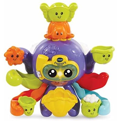 VTech Splash & Play Octopus Interactive Bath Time Activity Toy with Sounds and VTech Splash & Play Octopus Interactive Bath Time Activity Toy with Sounds and