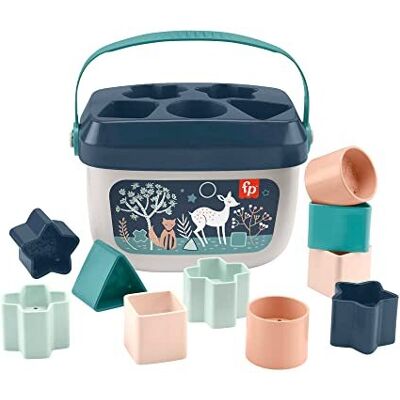 Fisher-Price Stacking Toy Baby's First Blocks Set of 10 Shapes for Sorting Play Ages 6+ Month Fisher-Price Stacking Toy Baby's First Blocks Set of 10 Shapes for Sorting Play Ages 6+ Month