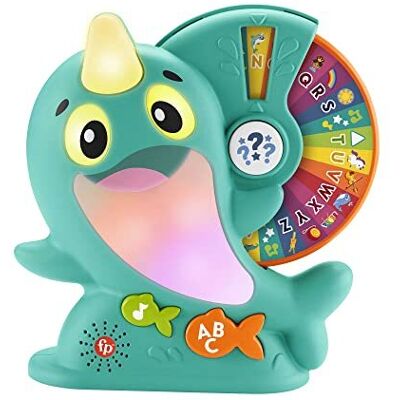Fisher-Price Linkimals Learning Narwhal: Interactive Toddler Musical Toy with Li Fisher-Price Linkimals Learning Narwhal: Interactive Toddler Musical Toy with Li