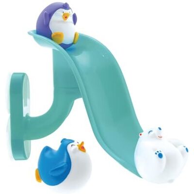 Nuby Splash 'N Slide Penguin Slide Baby Bath Toy - Early Development Easy to Assemble Nuby Splash 'N Slide Penguin Slide Baby Bath Toy - Early Development Easy to Assemble