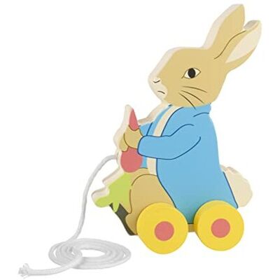 Orange Tree Peter Rabbit Toys - Peter Rabbit Pull Along Toy, Wooden - Early Development & Ac Orange Tree Peter Rabbit Toys - Peter Rabbit Pull Along Toy, Wooden - Early Development & Ac