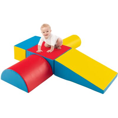 Costway - Foam Climb & Crawl Playset - 5 PCS - Foam - Playset Costway - Foam Climb & Crawl Playset - 5 PCS - Foam - Playset