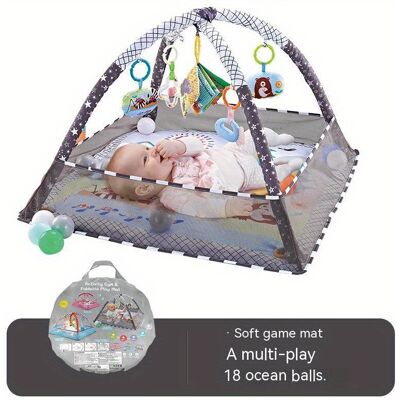 SKESRJTOP (Gray) 18-piece Baby Activity Gym Set - Develop Movement Skills with Fence Gym, SKESRJTOP (Gray) 18-piece Baby Activity Gym Set - Develop Movement Skills with Fence Gym,