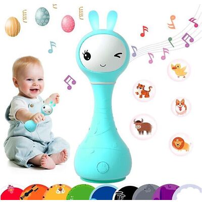 Unbranded (blue) Bunny Musical Light-up Rattle Infant Musical Toy Unbranded (blue) Bunny Musical Light-up Rattle Infant Musical Toy