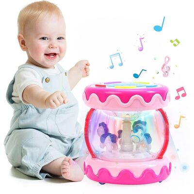 Unbranded Unicorn Carousel Rotating Projector Toy with Music — 360 Lights & Educational Ea Unbranded Unicorn Carousel Rotating Projector Toy with Music — 360 Lights & Educational Ea