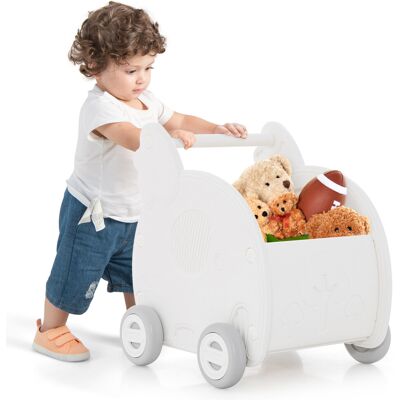 Costway Cute Baby Walker Push Toy Elephant Shape for 3+Yrs W/ Handle & 4-Wheel Costway Cute Baby Walker Push Toy Elephant Shape for 3+Yrs W/ Handle & 4-Wheel