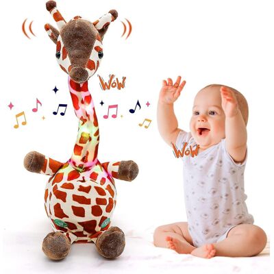 Unbranded Dancing Giraffe Plush Toy That Repeats Your Words, Recording & LED Lights for Ki Unbranded Dancing Giraffe Plush Toy That Repeats Your Words, Recording & LED Lights for Ki
