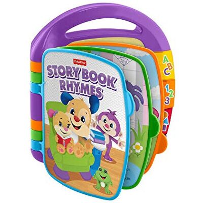 Fisher-Price Storybook Rhymes Learning Toy with Lights and Music for Babies and Toddlers, Lau Fisher-Price Storybook Rhymes Learning Toy with Lights and Music for Babies and Toddlers, Lau