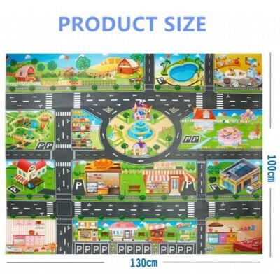 Unbranded City Traffic Car Park Play Mat Waterproof Parking Lot Kids Playmat Kids Rug Boy Unbranded City Traffic Car Park Play Mat Waterproof Parking Lot Kids Playmat Kids Rug Boy