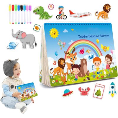 Unbranded Preschool Busy Book Interactive Kids Books - Preschool Learning Activities Boo Unbranded Preschool Busy Book Interactive Kids Books - Preschool Learning Activities Boo