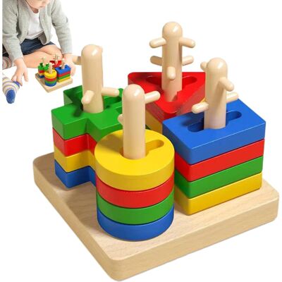 Unbranded Shape Sorter for Kids, Early Learning Matching Toys, Color Recognition Matching Unbranded Shape Sorter for Kids, Early Learning Matching Toys, Color Recognition Matching