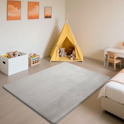 Unbranded (130 × 190 cm (Rectangular), Silver Grey) 3CM Thick Baby Crawling Mat, Soft Army Unbranded (130 × 190 cm (Rectangular), Silver Grey) 3CM Thick Baby Crawling Mat, Soft Army