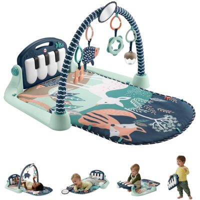 Fisher-Price Baby Playmat Kick & Play Piano Gym with Musical and Sensory Toys fo Fisher-Price Baby Playmat Kick & Play Piano Gym with Musical and Sensory Toys fo