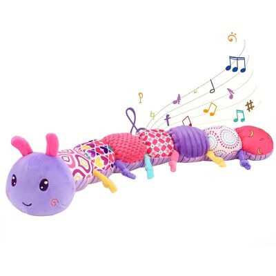 XYLFLY (1pc) 1 pc Baby Musical Caterpillar Plush Toy with Crinkles and Rattles, Polyest XYLFLY (1pc) 1 pc Baby Musical Caterpillar Plush Toy with Crinkles and Rattles, Polyest