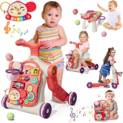 HYES Baby Walker for Girls 5 in 1, Activity Center Learning to Walk, Sit to Stan HYES Baby Walker for Girls 5 in 1, Activity Center Learning to Walk, Sit to Stan