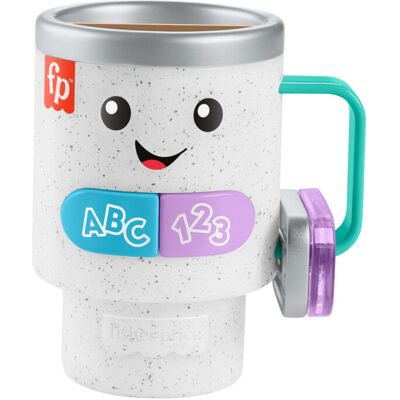 Fisher-Price Laugh & Learn Baby & Toddler Toy Wake Up & Learn Coffee Mug with Li Fisher-Price Laugh & Learn Baby & Toddler Toy Wake Up & Learn Coffee Mug with Li