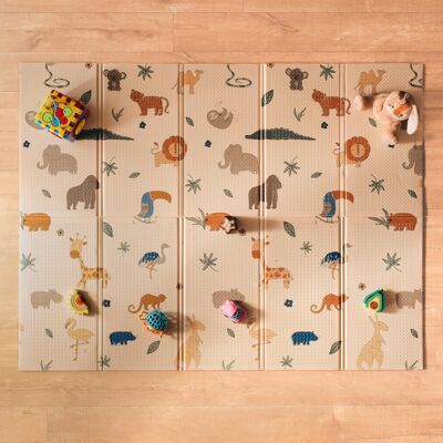 Nuby Foldable Reversible Play Mat - Easy Clean R Nuby Foldable Reversible Play Mat - Easy Clean R