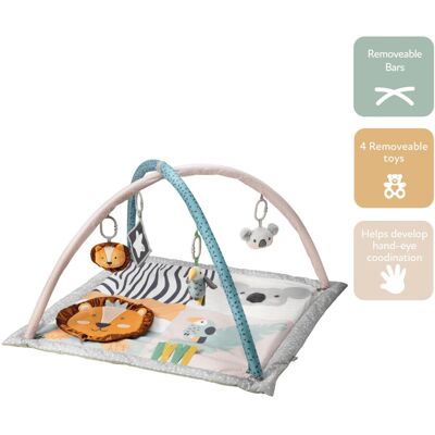 Nuby Animal Adventures Baby Play Mat – Toy Activity Gym with Sensory T Nuby Animal Adventures Baby Play Mat – Toy Activity Gym with Sensory T